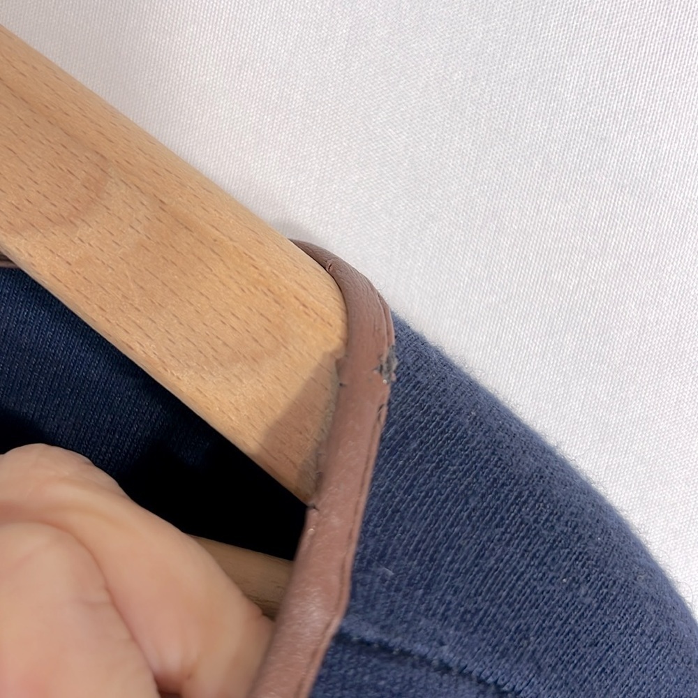 Lauren Ralph Lauren Elbow Sleeve Faux Wrap Navy Dress size XL - Picture 11 of 11